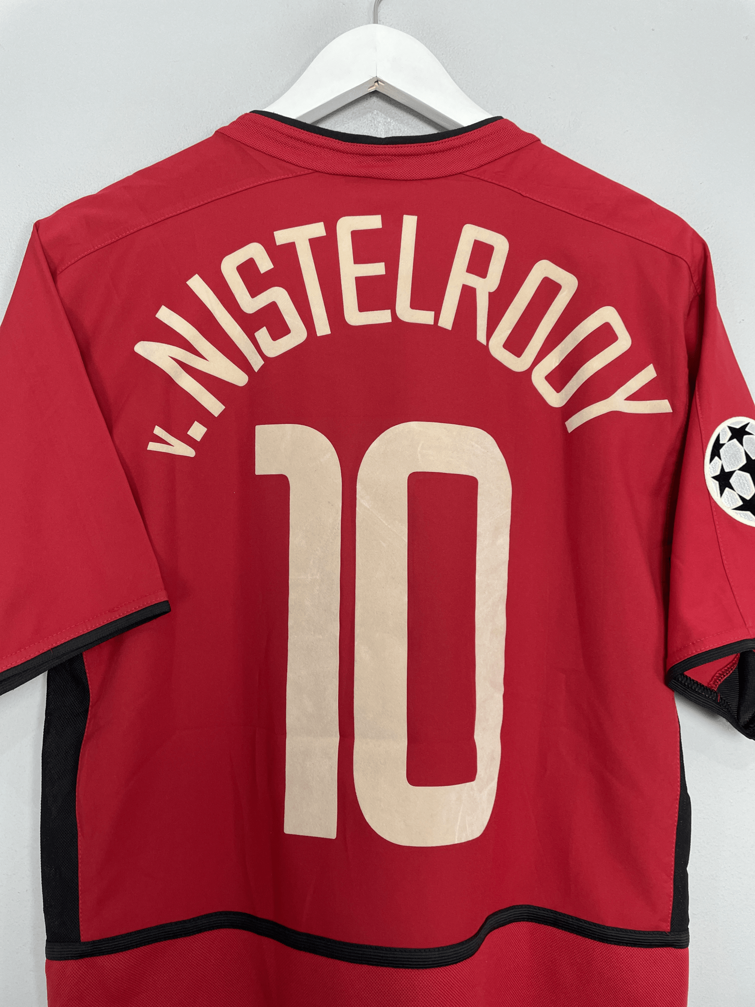 Shop 2002/04 MANCHESTER UNITED V.NISTELROOY #10 C/L HOME SHIRT (S) NIKE, classic football shirts, vintage football shirts & retro soccer jerseys at Cult Kits