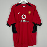 Shop 2002/04 MANCHESTER UNITED V.NISTELROOY #10 HOME SHIRT (XL) NIKE, classic football shirts, vintage football shirts & retro soccer jerseys at Cult Kits