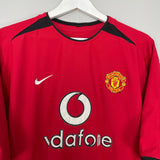 Shop 2002/04 MANCHESTER UNITED V.NISTELROOY #10 HOME SHIRT (XL) NIKE, classic football shirts, vintage football shirts & retro soccer jerseys at Cult Kits