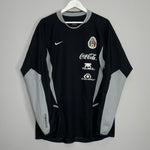Shop 2002/04 MEXICO *PLAYER ISSUE* GK TRAINING SHIRT (L) NIKE, classic football shirts, vintage football shirts & retro soccer jerseys at Cult Kits