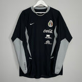 Shop 2002/04 MEXICO *PLAYER ISSUE* GK TRAINING SHIRT (L) NIKE, classic football shirts, vintage football shirts & retro soccer jerseys at Cult Kits