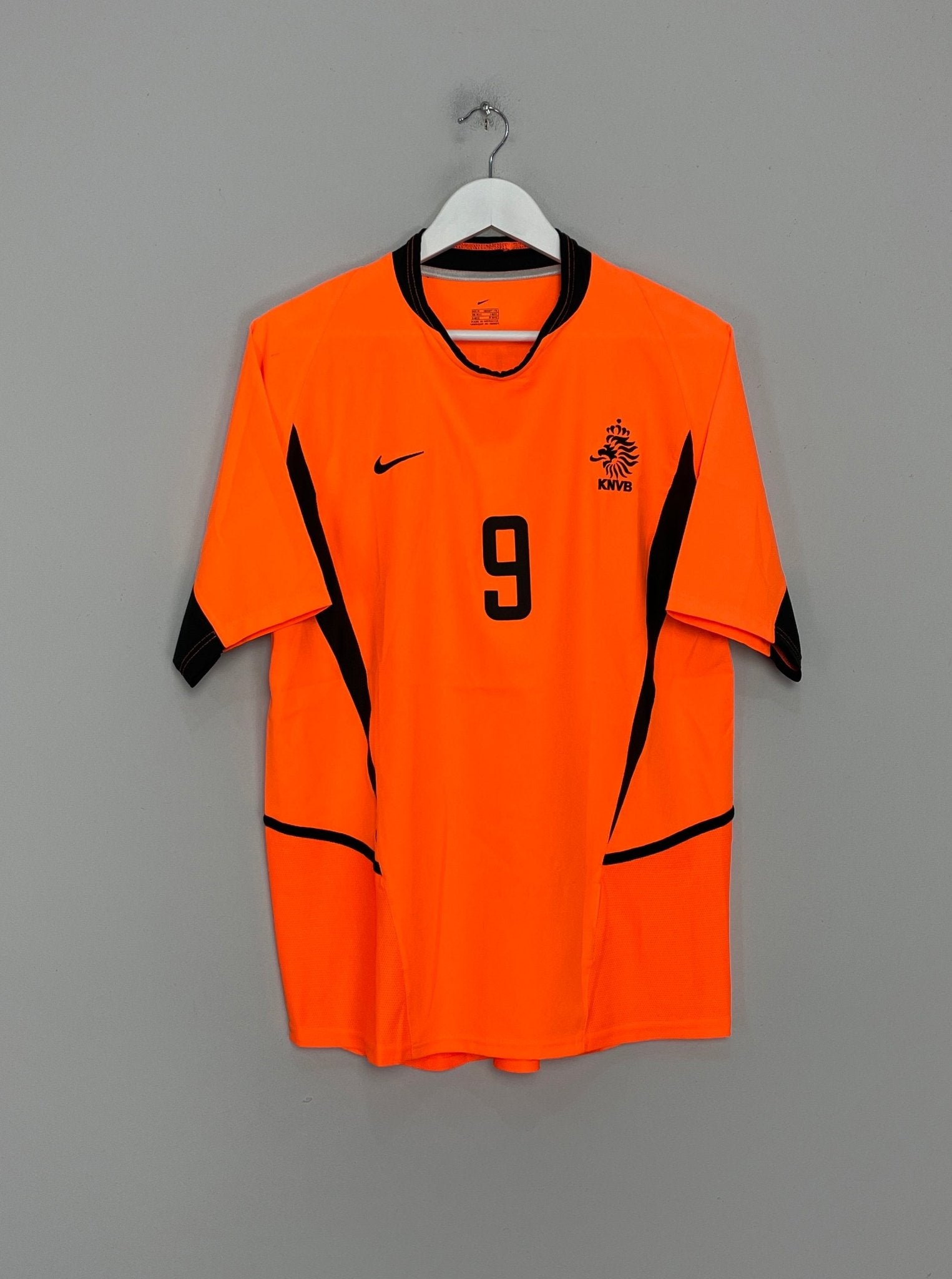 Shop 2002/04 NETHERLANDS V.NISTELROOY #9 HOME SHIRT (M) NIKE, classic football shirts, vintage football shirts & retro soccer jerseys at Cult Kits