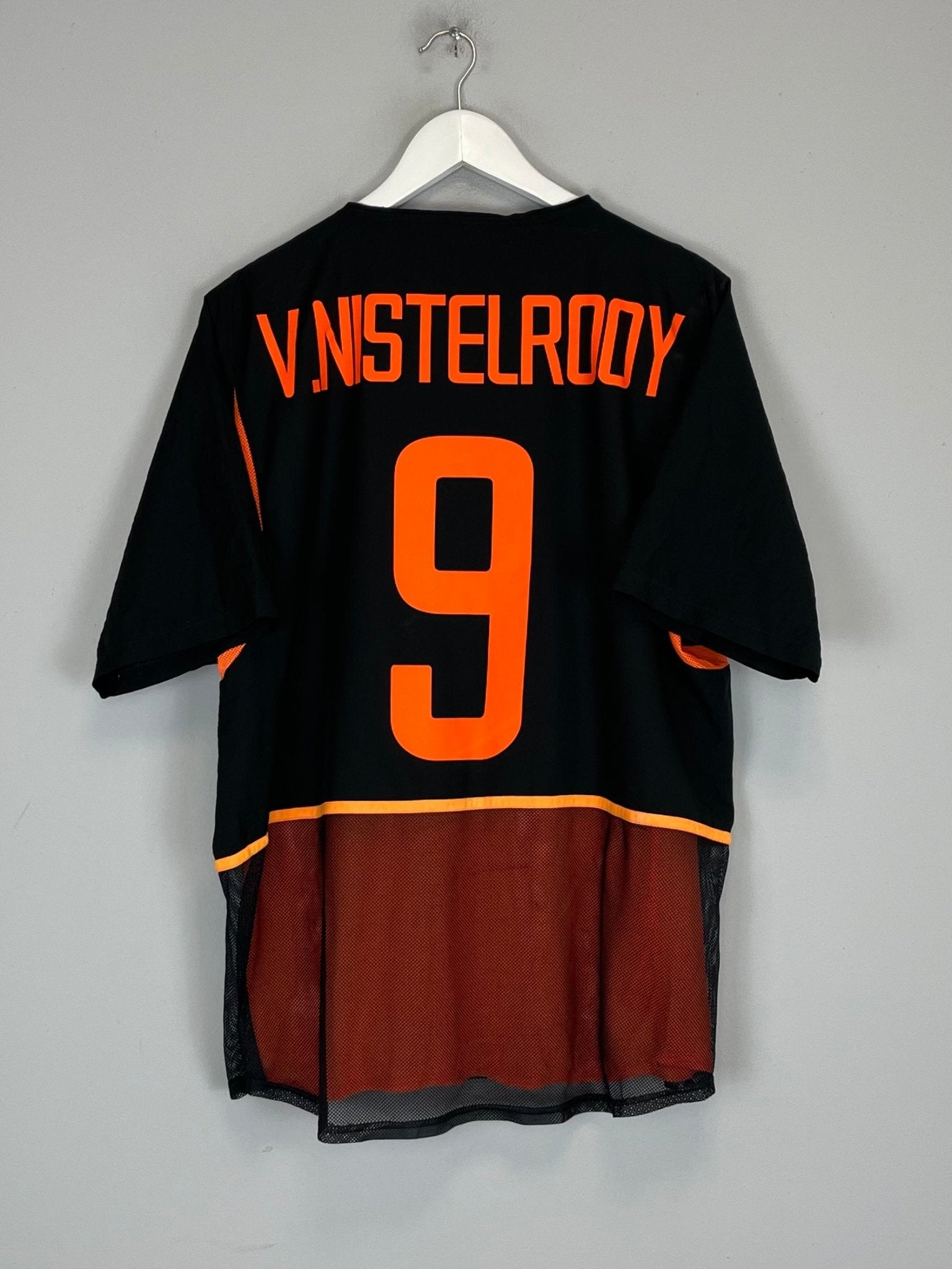 Shop 2002/04 NETHERLANDS V.NISTELROOY #9 *PLAYER ISSUE* AWAY SHIRT (L) NIKE, classic football shirts, vintage football shirts & retro soccer jerseys at Cult Kits