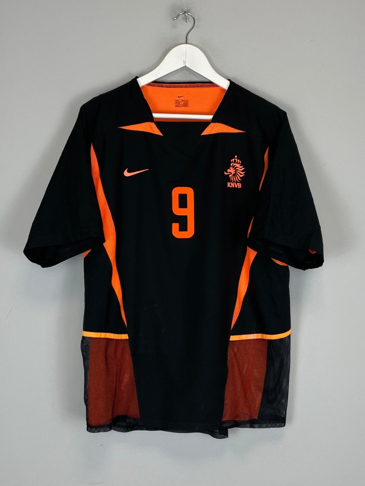 Shop 2002/04 NETHERLANDS V.NISTELROOY #9 *PLAYER ISSUE* AWAY SHIRT (L) NIKE, classic football shirts, vintage football shirts & retro soccer jerseys at Cult Kits