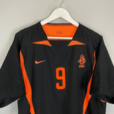Shop 2002/04 NETHERLANDS V.NISTELROOY #9 *PLAYER ISSUE* AWAY SHIRT (L) NIKE, classic football shirts, vintage football shirts & retro soccer jerseys at Cult Kits