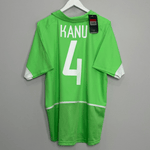 Shop 2002/04 NIGERIA KANU #4 *BNWT* HOME SHIRT (L) NIKE, classic football shirts, vintage football shirts & retro soccer jerseys at Cult Kits