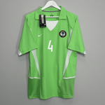 Shop 2002/04 NIGERIA KANU #4 *BNWT* HOME SHIRT (L) NIKE, classic football shirts, vintage football shirts & retro soccer jerseys at Cult Kits