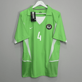 Shop 2002/04 NIGERIA KANU #4 *BNWT* HOME SHIRT (L) NIKE, classic football shirts, vintage football shirts & retro soccer jerseys at Cult Kits