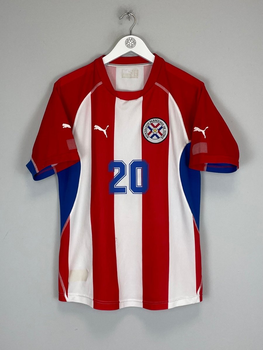 2002/04 PARAGUAY CARDOZO 20 HOME SHIRT (M) PUMA - Cult Kits - Medium - Buy Vintage Football Shirts, Authentic Retro Football Shirts For Sale, Classic Football Shirts & Soccer Jersey