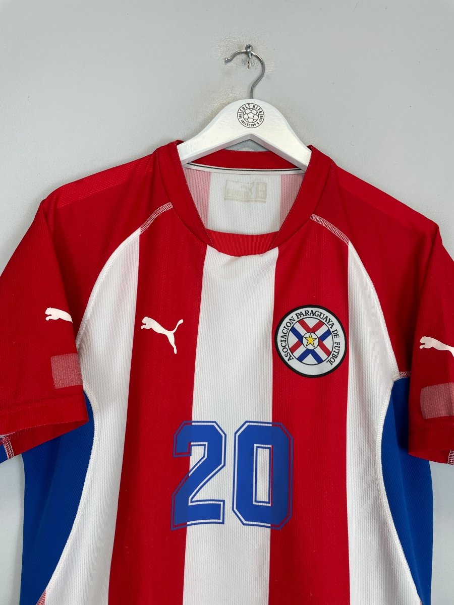 2002/04 PARAGUAY CARDOZO 20 HOME SHIRT (M) PUMA - Cult Kits - Medium - Buy Vintage Football Shirts, Authentic Retro Football Shirts For Sale, Classic Football Shirts & Soccer Jersey