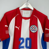 2002/04 PARAGUAY CARDOZO 20 HOME SHIRT (M) PUMA - Cult Kits - Medium - Buy Vintage Football Shirts, Authentic Retro Football Shirts For Sale, Classic Football Shirts & Soccer Jersey