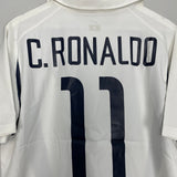 Shop 2002/04 PORTUGAL C.RONALDO #11 AWAY SHIRT (M) NIKE, classic football shirts, vintage football shirts & retro soccer jerseys at Cult Kits