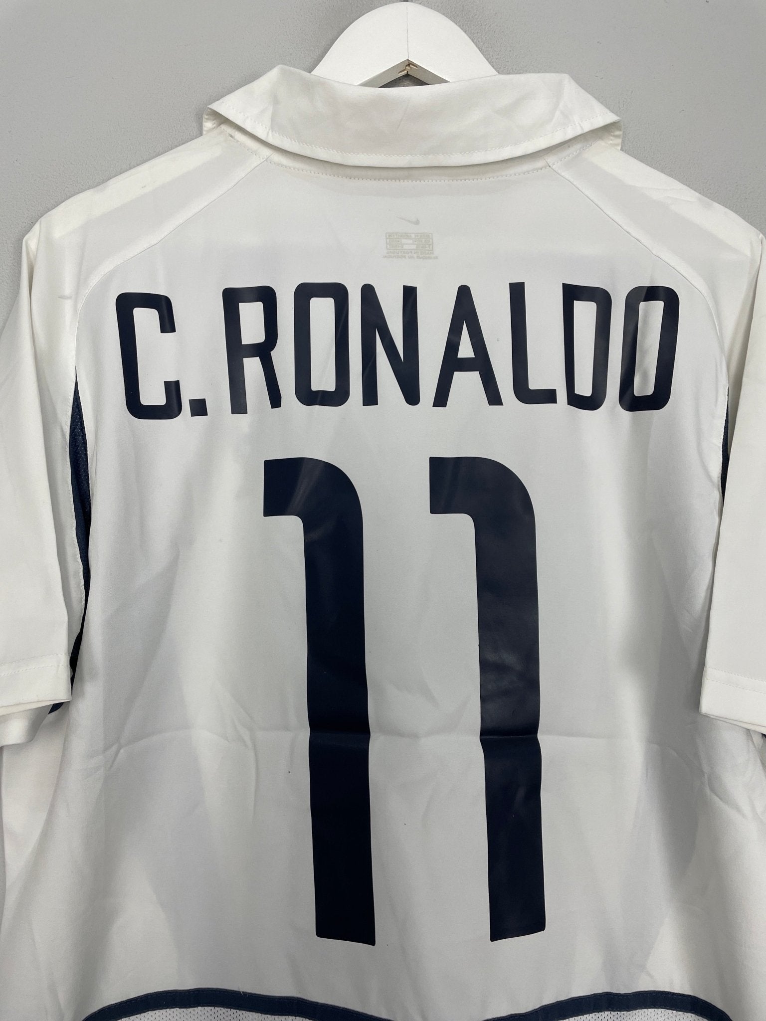 Shop 2002/04 PORTUGAL C.RONALDO #11 AWAY SHIRT (M) NIKE, classic football shirts, vintage football shirts & retro soccer jerseys at Cult Kits