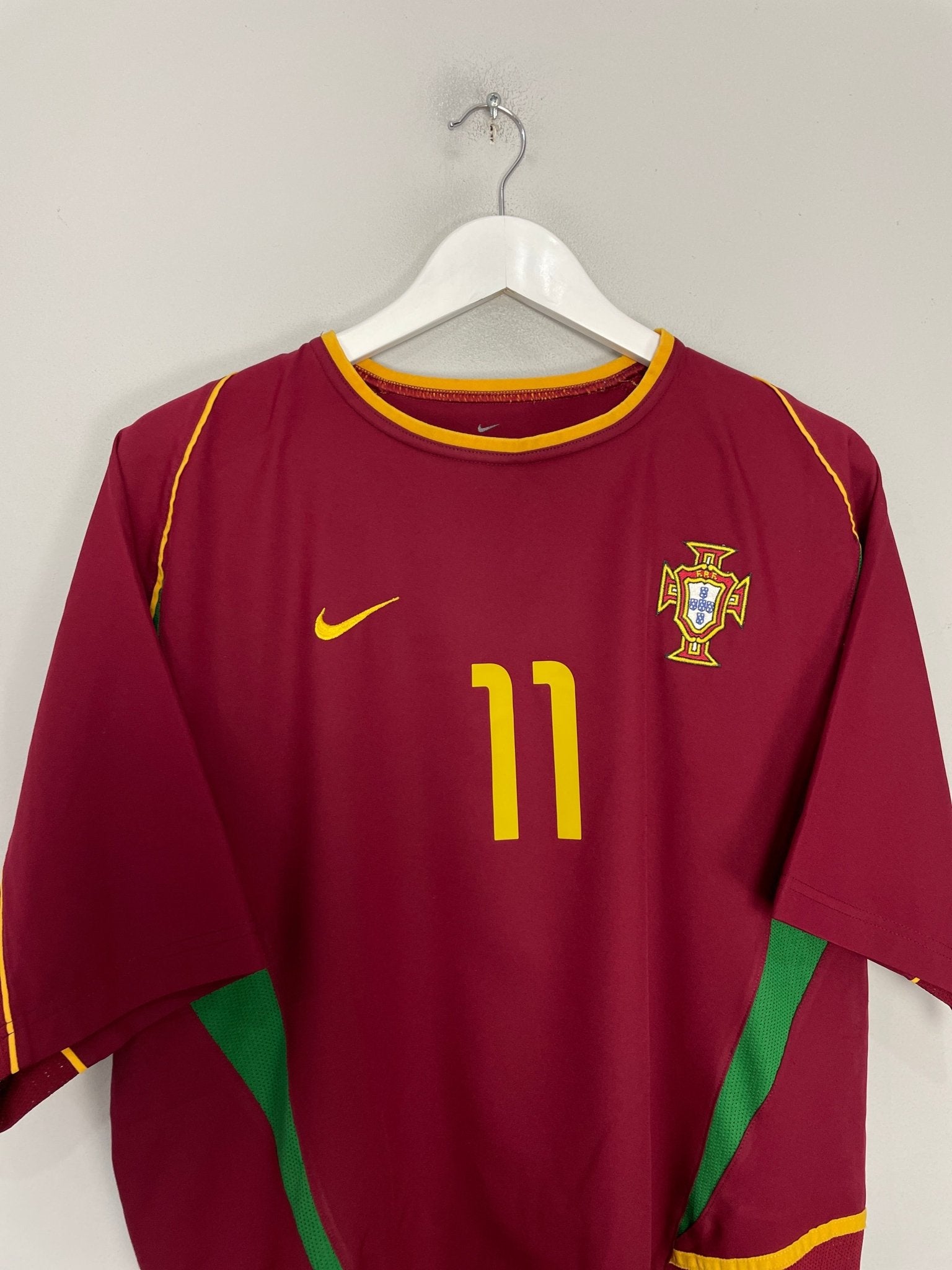 Shop 2002/04 PORTUGAL C.RONALDO #11 HOME SHIRT (L) NIKE, classic football shirts, vintage football shirts & retro soccer jerseys at Cult Kits