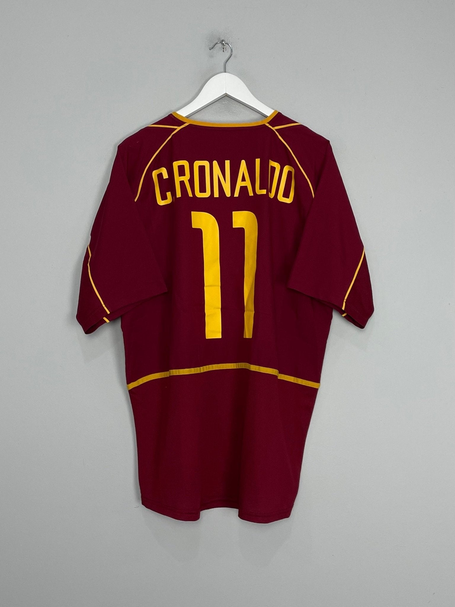 Shop 2002/04 PORTUGAL C.RONALDO #11 HOME SHIRT (L) NIKE, classic football shirts, vintage football shirts & retro soccer jerseys at Cult Kits