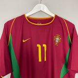 Shop 2002/04 PORTUGAL C.RONALDO #11 HOME SHIRT (L) NIKE, classic football shirts, vintage football shirts & retro soccer jerseys at Cult Kits