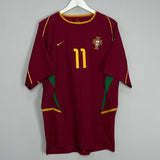 Shop 2002/04 PORTUGAL C.RONALDO #11 HOME SHIRT (L) NIKE, classic football shirts, vintage football shirts & retro soccer jerseys at Cult Kits