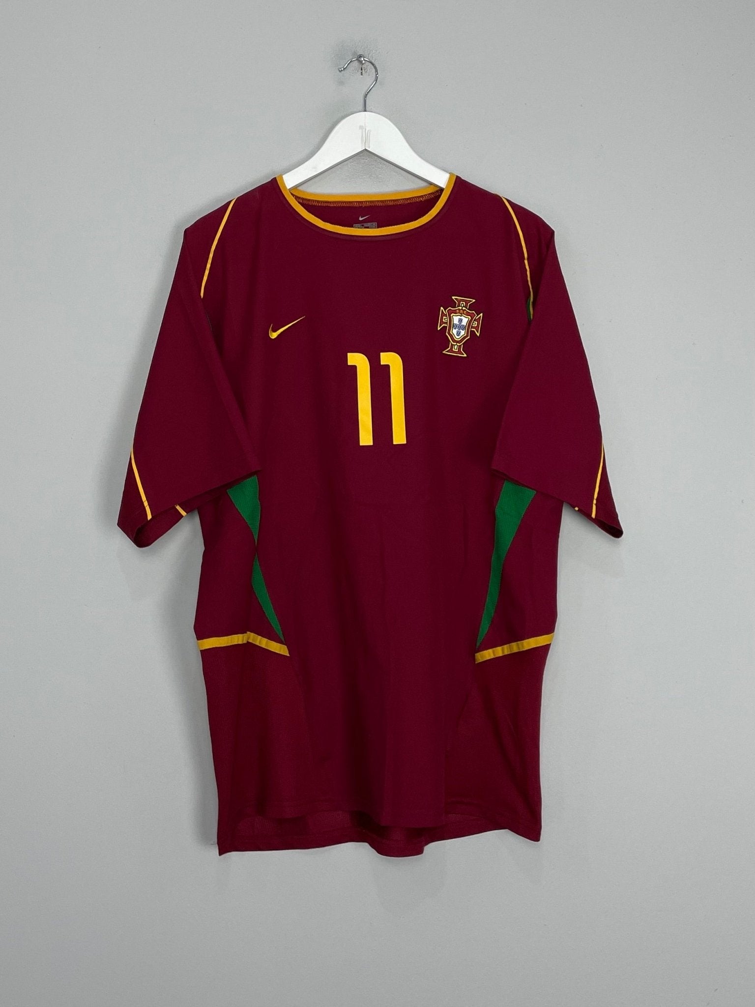Shop 2002/04 PORTUGAL C.RONALDO #11 HOME SHIRT (L) NIKE, classic football shirts, vintage football shirts & retro soccer jerseys at Cult Kits