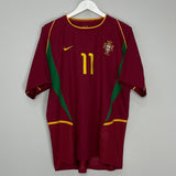 Shop 2002/04 PORTUGAL C.RONALDO #11 HOME SHIRT (L) NIKE, classic football shirts, vintage football shirts & retro soccer jerseys at Cult Kits