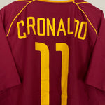 Shop 2002/04 PORTUGAL C.RONALDO #11 HOME SHIRT (L) NIKE, classic football shirts, vintage football shirts & retro soccer jerseys at Cult Kits