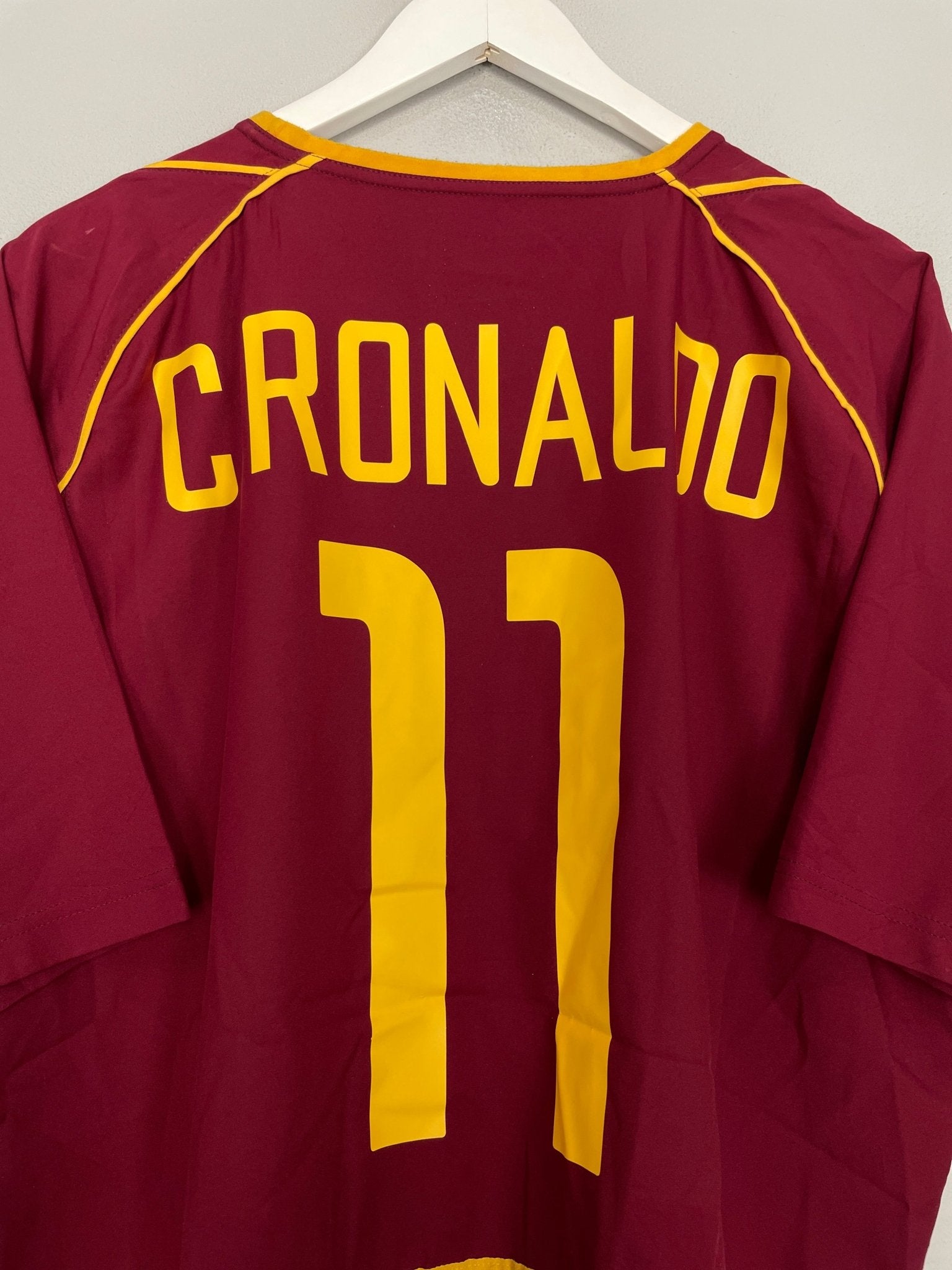 Shop 2002/04 PORTUGAL C.RONALDO #11 HOME SHIRT (L) NIKE, classic football shirts, vintage football shirts & retro soccer jerseys at Cult Kits
