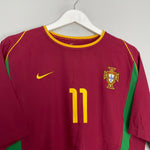 Shop 2002/04 PORTUGAL C.RONALDO #11 HOME SHIRT (M) NIKE, classic football shirts, vintage football shirts & retro soccer jerseys at Cult Kits