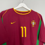 Shop 2002/04 PORTUGAL C.RONALDO #11 HOME SHIRT (M) NIKE, classic football shirts, vintage football shirts & retro soccer jerseys at Cult Kits