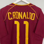 Shop 2002/04 PORTUGAL C.RONALDO #11 HOME SHIRT (M) NIKE, classic football shirts, vintage football shirts & retro soccer jerseys at Cult Kits