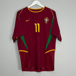 Shop 2002/04 PORTUGAL C.RONALDO #11 HOME SHIRT (M) NIKE, classic football shirts, vintage football shirts & retro soccer jerseys at Cult Kits