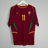 Shop 2002/04 PORTUGAL C.RONALDO #11 HOME SHIRT (M) NIKE, classic football shirts, vintage football shirts & retro soccer jerseys at Cult Kits