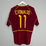 Shop 2002/04 PORTUGAL C.RONALDO #11 HOME SHIRT (M) NIKE, classic football shirts, vintage football shirts & retro soccer jerseys at Cult Kits