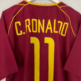 Shop 2002/04 PORTUGAL C.RONALDO #11 HOME SHIRT (XL) NIKE, classic football shirts, vintage football shirts & retro soccer jerseys at Cult Kits