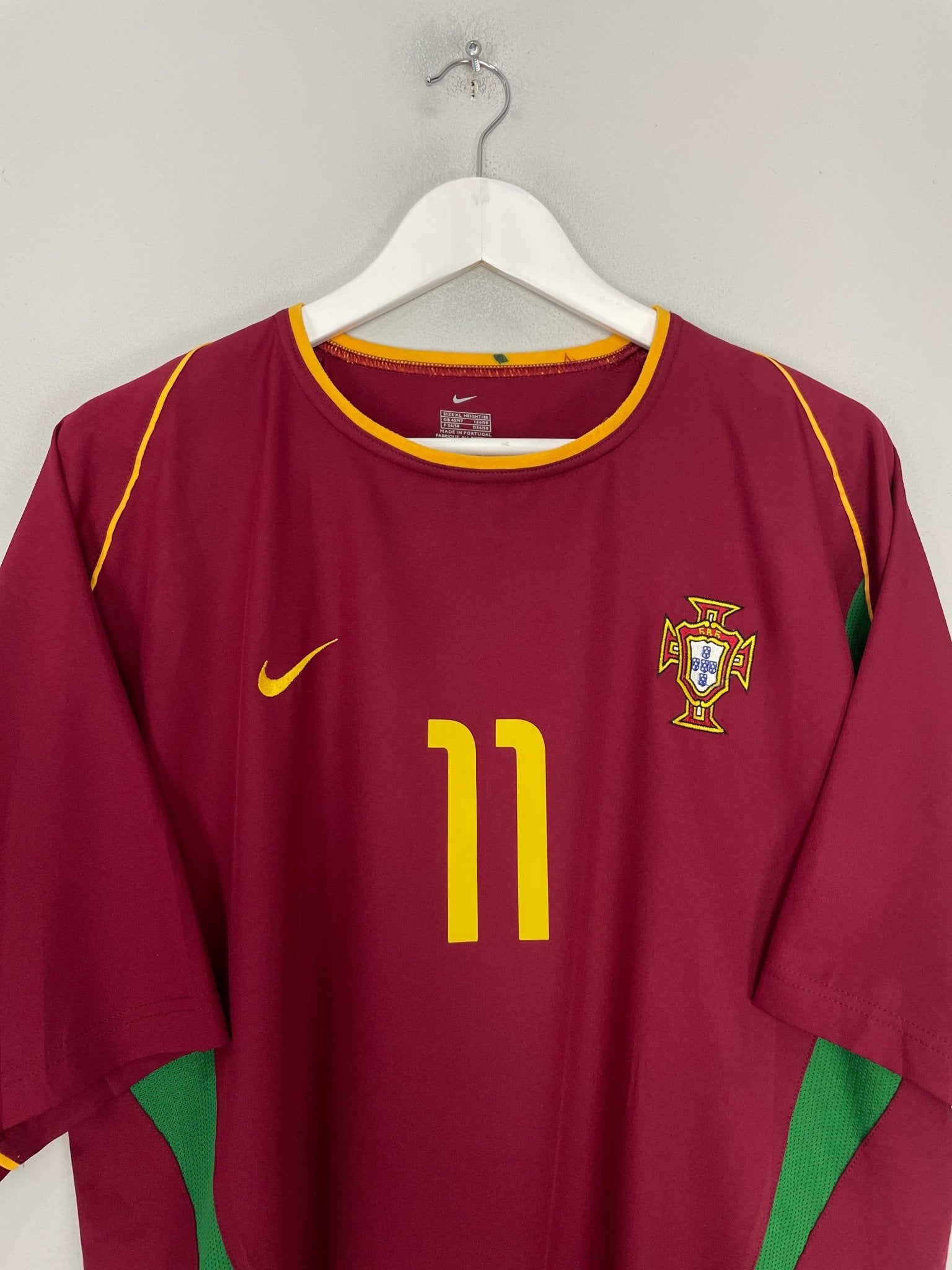 Shop 2002/04 PORTUGAL C.RONALDO #11 HOME SHIRT (XL) NIKE, classic football shirts, vintage football shirts & retro soccer jerseys at Cult Kits