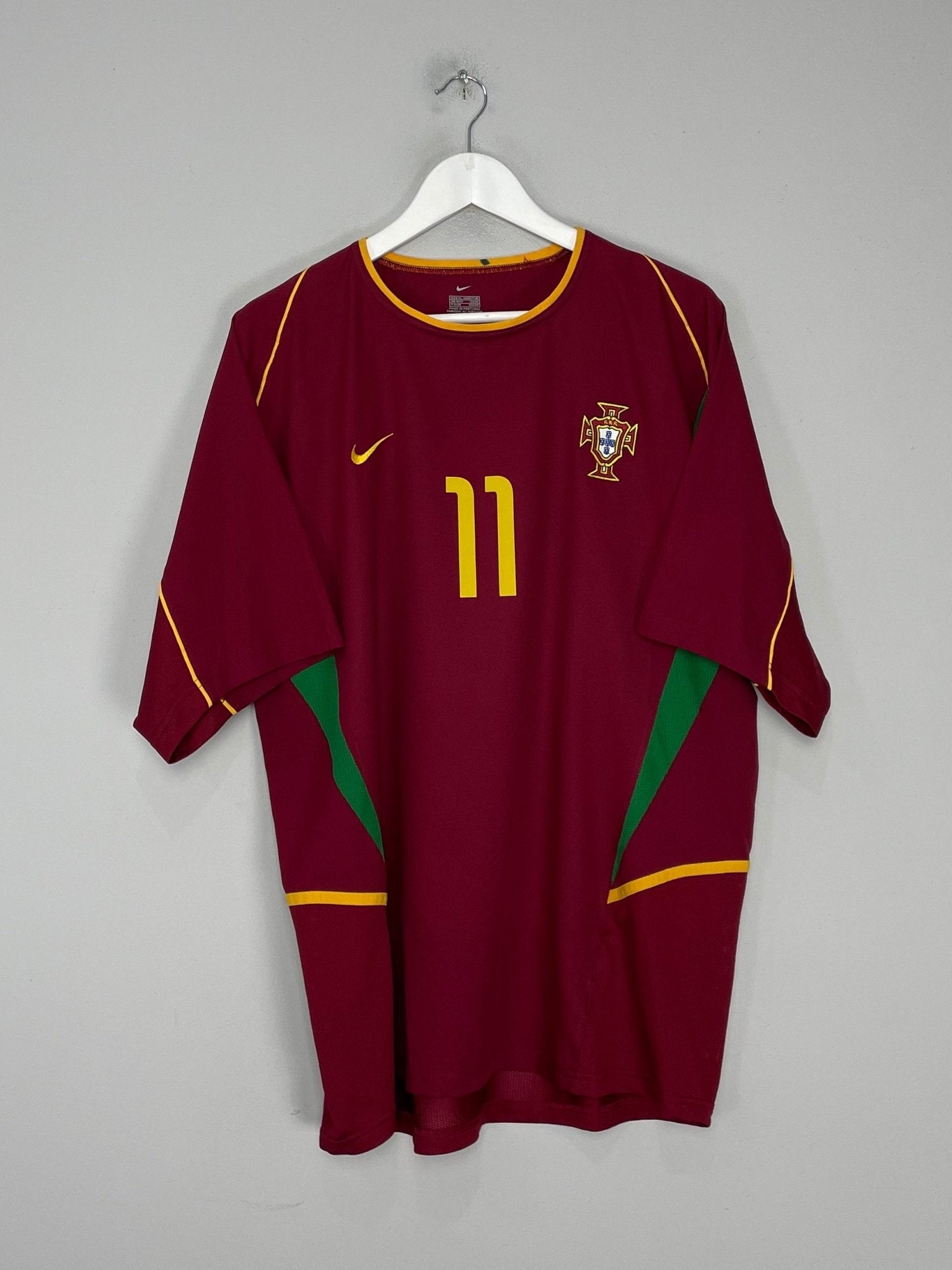 Shop 2002/04 PORTUGAL C.RONALDO #11 HOME SHIRT (XL) NIKE, classic football shirts, vintage football shirts & retro soccer jerseys at Cult Kits