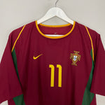 Shop 2002/04 PORTUGAL C.RONALDO #11 *PLAYER ISSUE* HOME SHIRT (L) NIKE, classic football shirts, vintage football shirts & retro soccer jerseys at Cult Kits