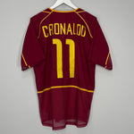 Shop 2002/04 PORTUGAL C.RONALDO #11 *PLAYER ISSUE* HOME SHIRT (L) NIKE, classic football shirts, vintage football shirts & retro soccer jerseys at Cult Kits