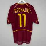 Shop 2002/04 PORTUGAL C.RONALDO #11 *PLAYER ISSUE* HOME SHIRT (L) NIKE, classic football shirts, vintage football shirts & retro soccer jerseys at Cult Kits