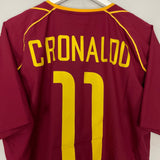 Shop 2002/04 PORTUGAL C.RONALDO #11 *PLAYER ISSUE* HOME SHIRT (L) NIKE, classic football shirts, vintage football shirts & retro soccer jerseys at Cult Kits