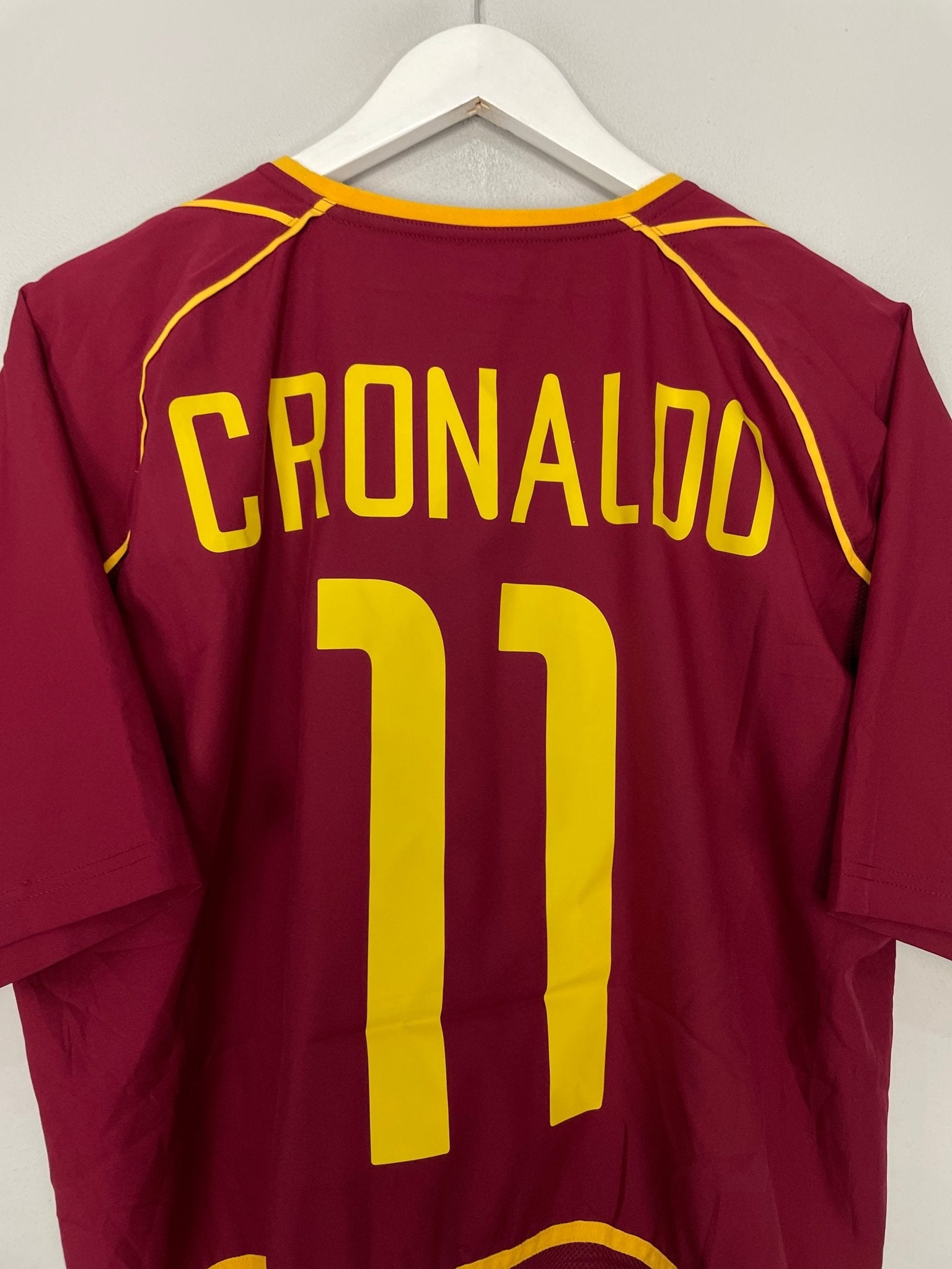 Shop 2002/04 PORTUGAL C.RONALDO #11 *PLAYER ISSUE* HOME SHIRT (L) NIKE, classic football shirts, vintage football shirts & retro soccer jerseys at Cult Kits