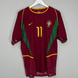 Shop 2002/04 PORTUGAL C.RONALDO #11 *PLAYER ISSUE* HOME SHIRT (M) NIKE, classic football shirts, vintage football shirts & retro soccer jerseys at Cult Kits