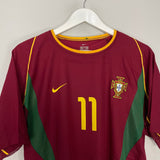 Shop 2002/04 PORTUGAL C.RONALDO #11 *PLAYER ISSUE* HOME SHIRT (M) NIKE, classic football shirts, vintage football shirts & retro soccer jerseys at Cult Kits