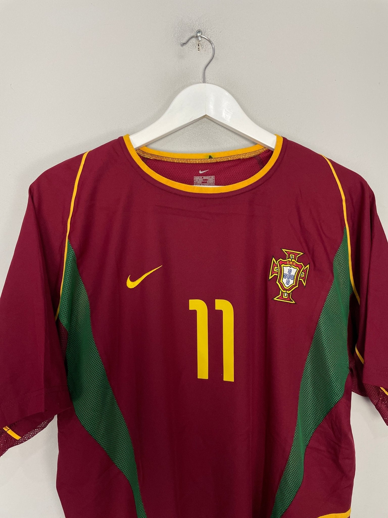 Shop 2002/04 PORTUGAL C.RONALDO #11 *PLAYER ISSUE* HOME SHIRT (M) NIKE, classic football shirts, vintage football shirts & retro soccer jerseys at Cult Kits