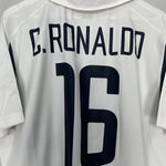 Shop 2002/04 PORTUGAL C.RONALDO #16 AWAY SHIRT (L) NIKE, classic football shirts, vintage football shirts & retro soccer jerseys at Cult Kits