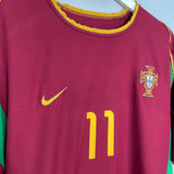 Shop 2002/04 PORTUGAL RONALDO #11 HOME SHIRT (XL) NIKE, classic football shirts, vintage football shirts & retro soccer jerseys at Cult Kits