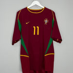 Shop 2002/04 PORTUGAL RONALDO #11 HOME SHIRT (XL) NIKE, classic football shirts, vintage football shirts & retro soccer jerseys at Cult Kits