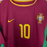 Shop 2002/04 PORTUGAL RUI COSTA #10 HOME SHIRT (M) NIKE, classic football shirts, vintage football shirts & retro soccer jerseys at Cult Kits