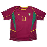Buy 2002/04 Portugal Rui Costa 10 *Player Issue* Home Shirt (L) Nike ~ Free worldwide shipping ~ Authentic Vintage Football Shirts from Cult Kits