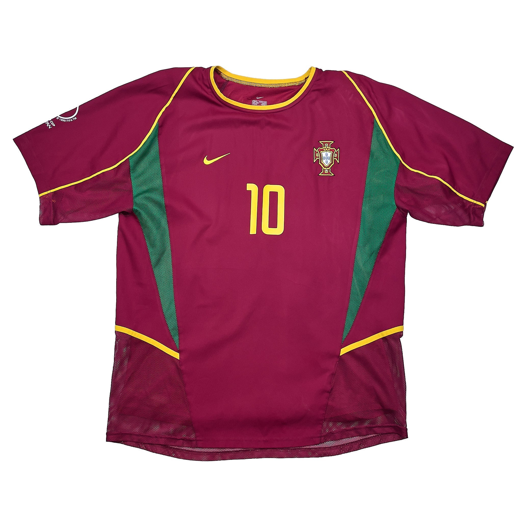 Buy 2002/04 Portugal Rui Costa 10 *Player Issue* Home Shirt (L) Nike ~ Free worldwide shipping ~ Authentic Vintage Football Shirts from Cult Kits