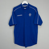 Shop 2002/04 RANGERS POLO SHIRT (M) DIADORA, classic football shirts, vintage football shirts & retro soccer jerseys at Cult Kits