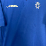 Shop 2002/04 RANGERS POLO SHIRT (M) DIADORA, classic football shirts, vintage football shirts & retro soccer jerseys at Cult Kits